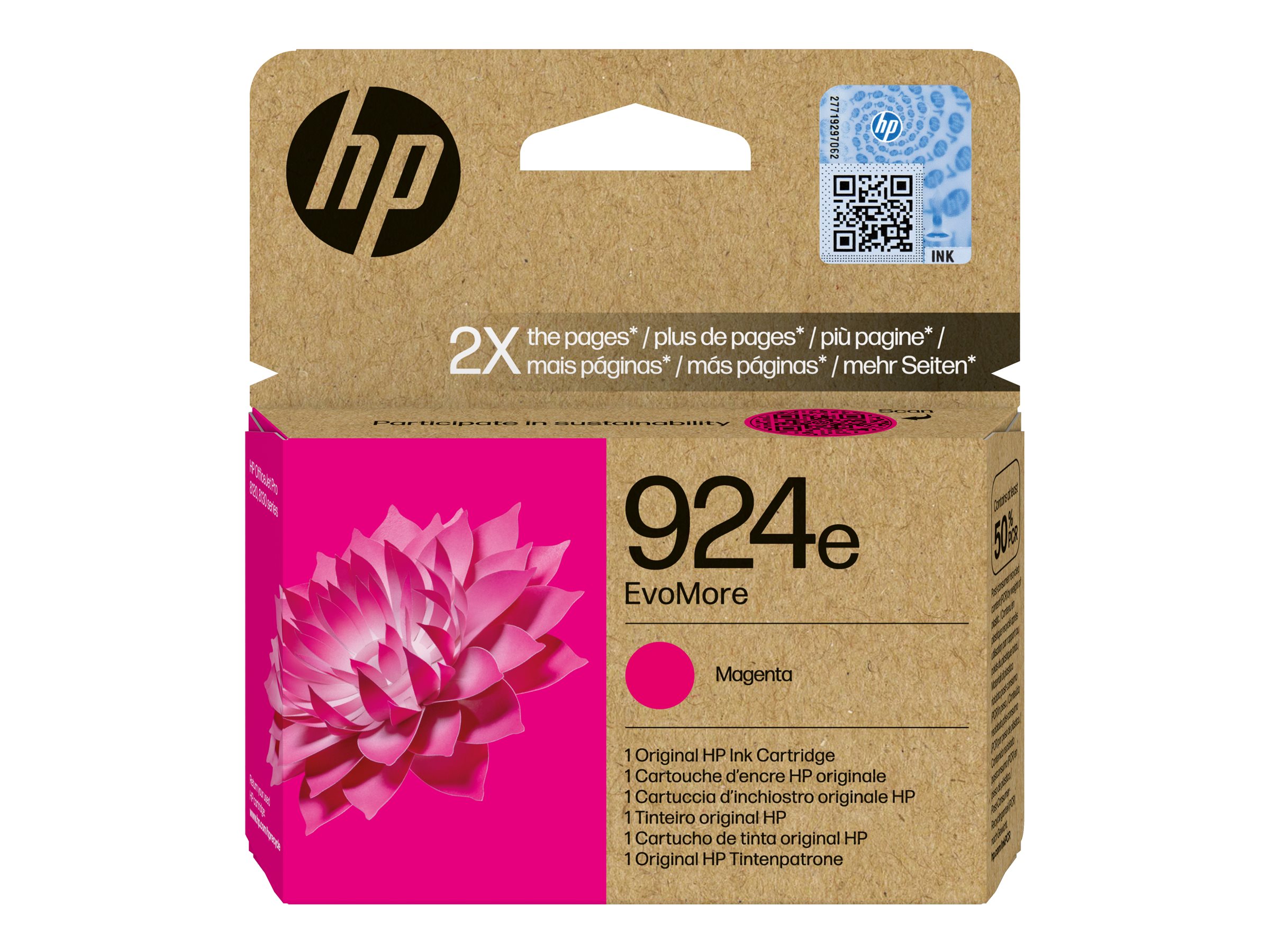 HP 924e4K0U8NE magenta Druckerpatrone