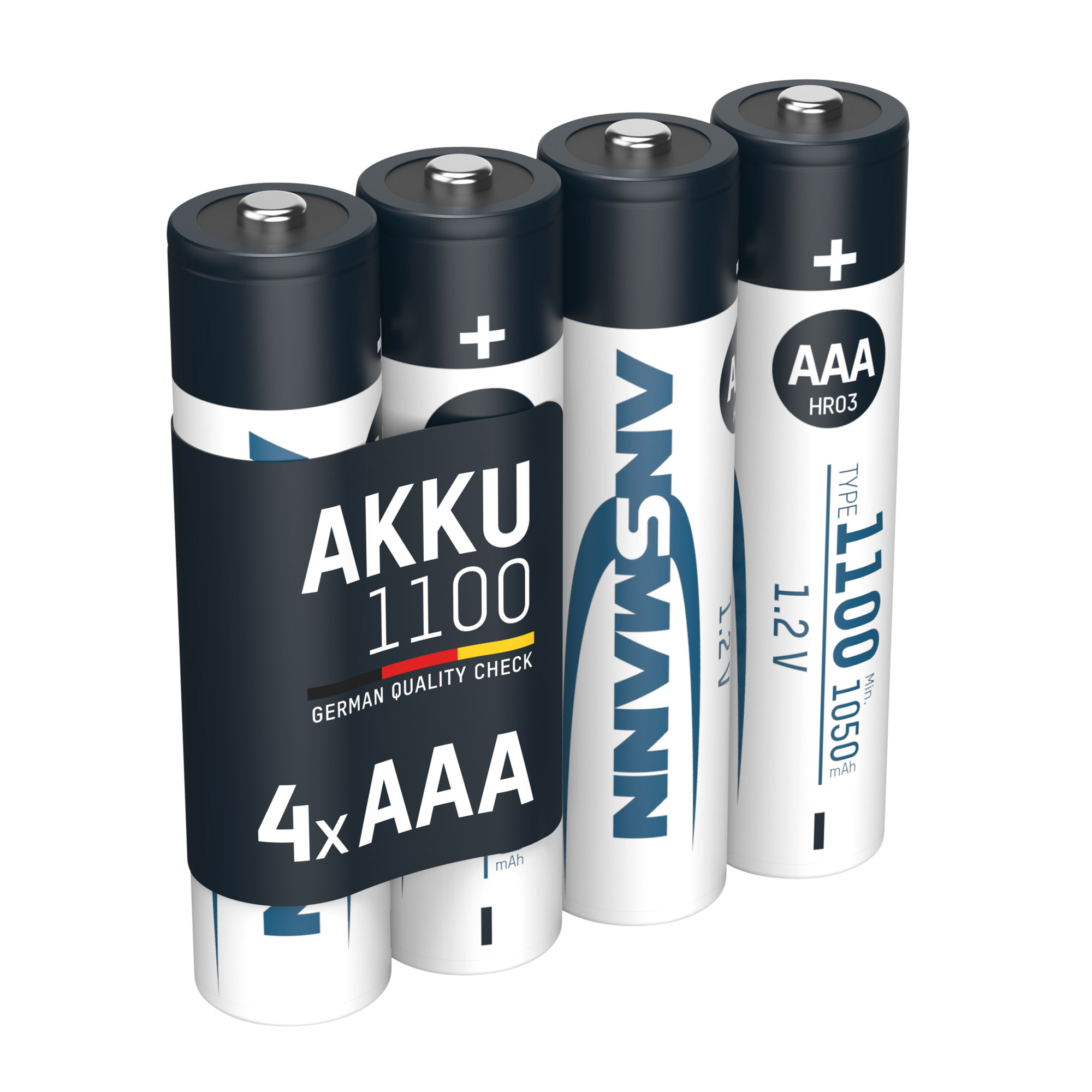 ANSMANN Akkus NiMH Micro AAA 1050 mAh, 4 St