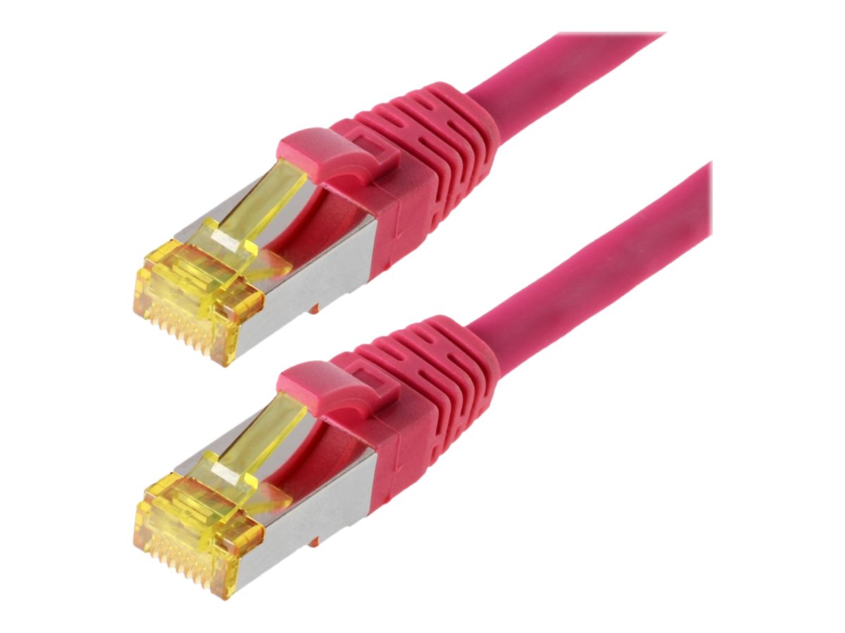 helos Patchkabel Cat 6a SFTP RJ45 magenta 1,5m AWG267 LSZH GHMT