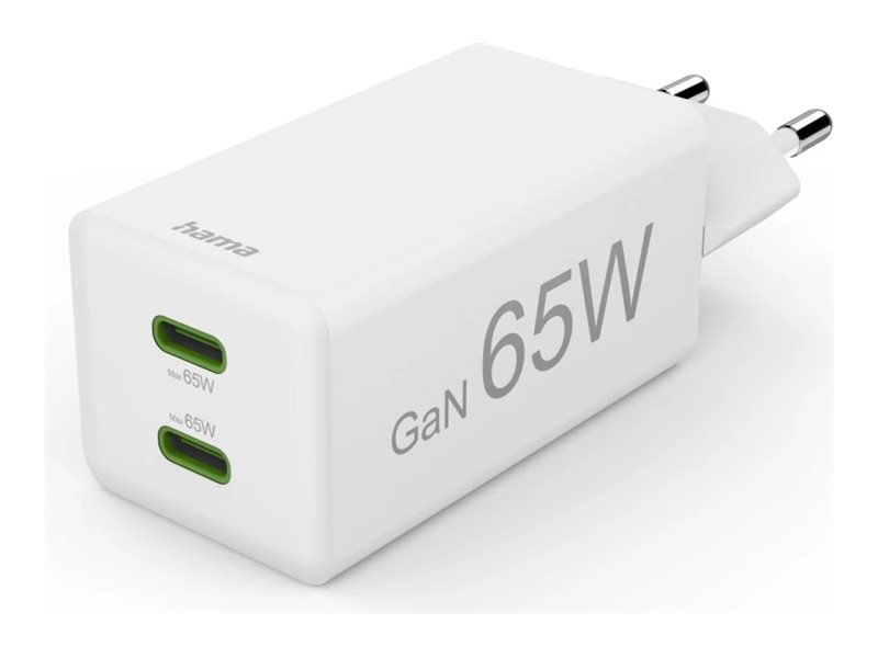 hama GaN-Ladeadapter weiÃ, 65 Watt