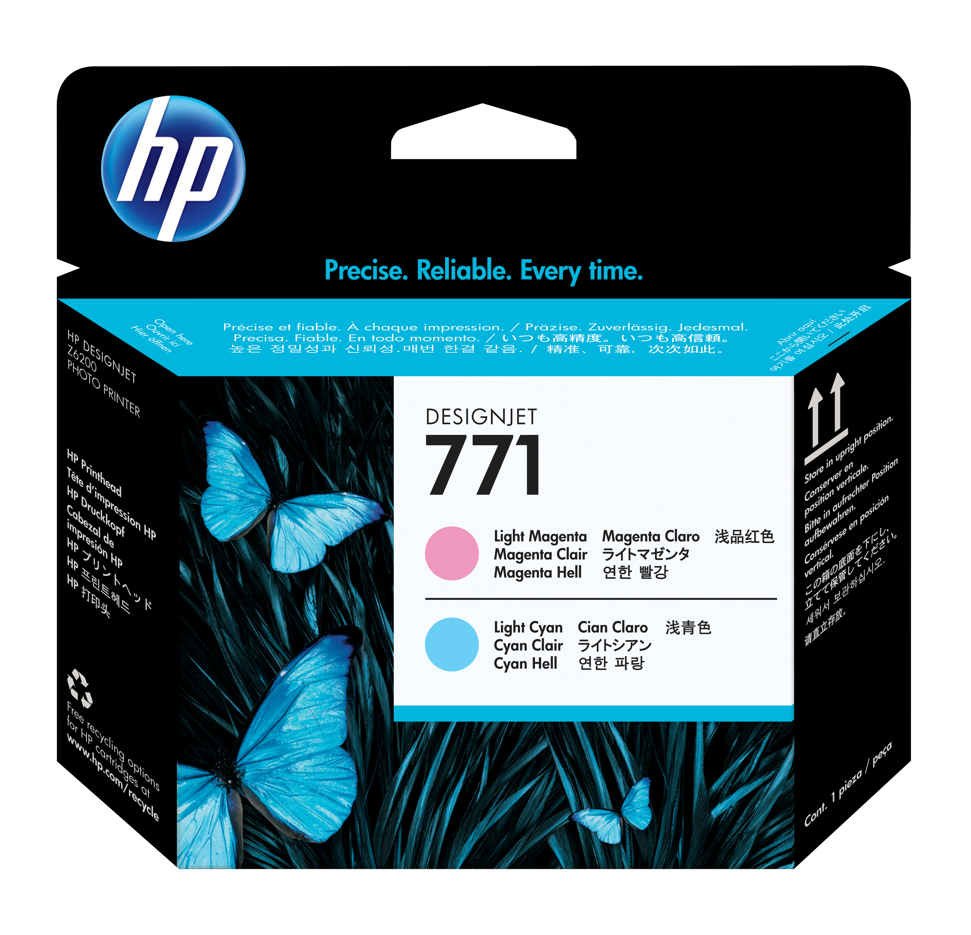 HP 771 original printhead CE019A light magenta and light cyan standard capacity 1pack
