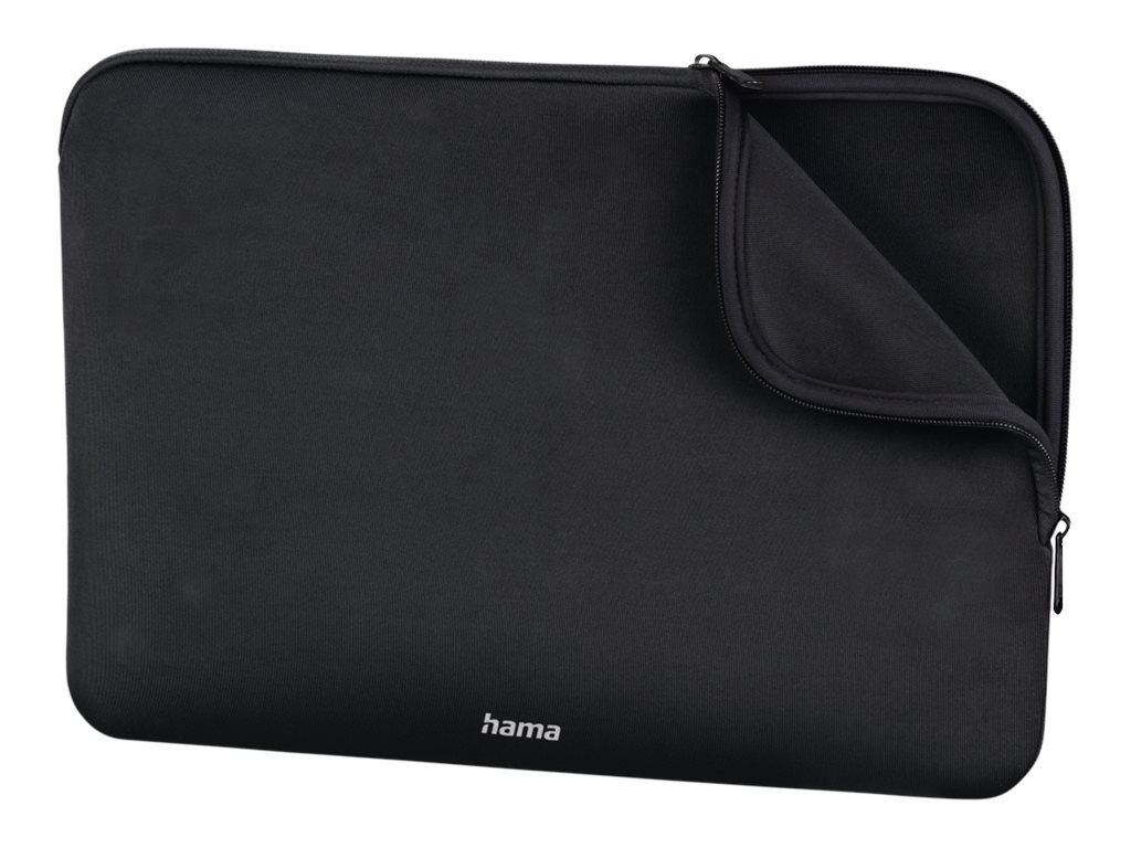 hama LaptophÃ¼lle Neoprene Kunstfaser schwarz bis 39,6 cm (15,6 Zoll)