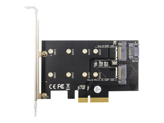 DIGITUS M2 NGFF NVMe SSD PCI Express 30 x4 AddOn Karte