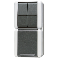 Jung Steckdose SCHUKO 875W mit Serienschalter