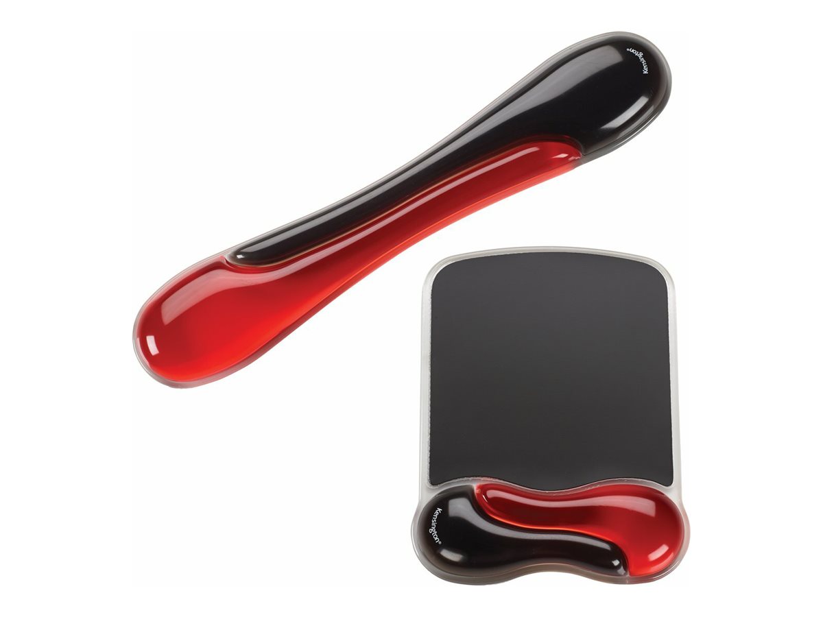 Kensington Mousepad mit Handgelenkauflage Duo Gel schwarz, rot