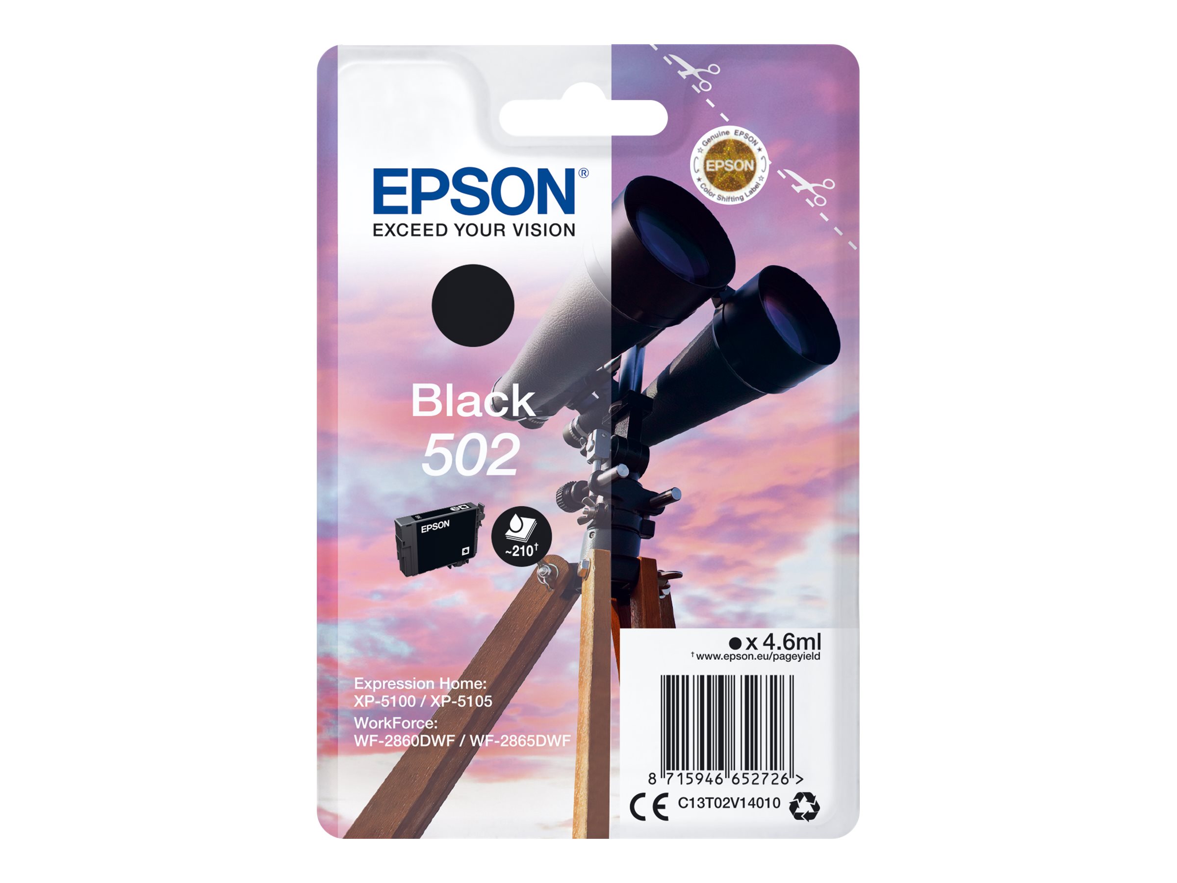 C13T02V14010 EPSON XP Tinte black ST 210 C13T02V14010 EPSON XP Tinte black ST 210