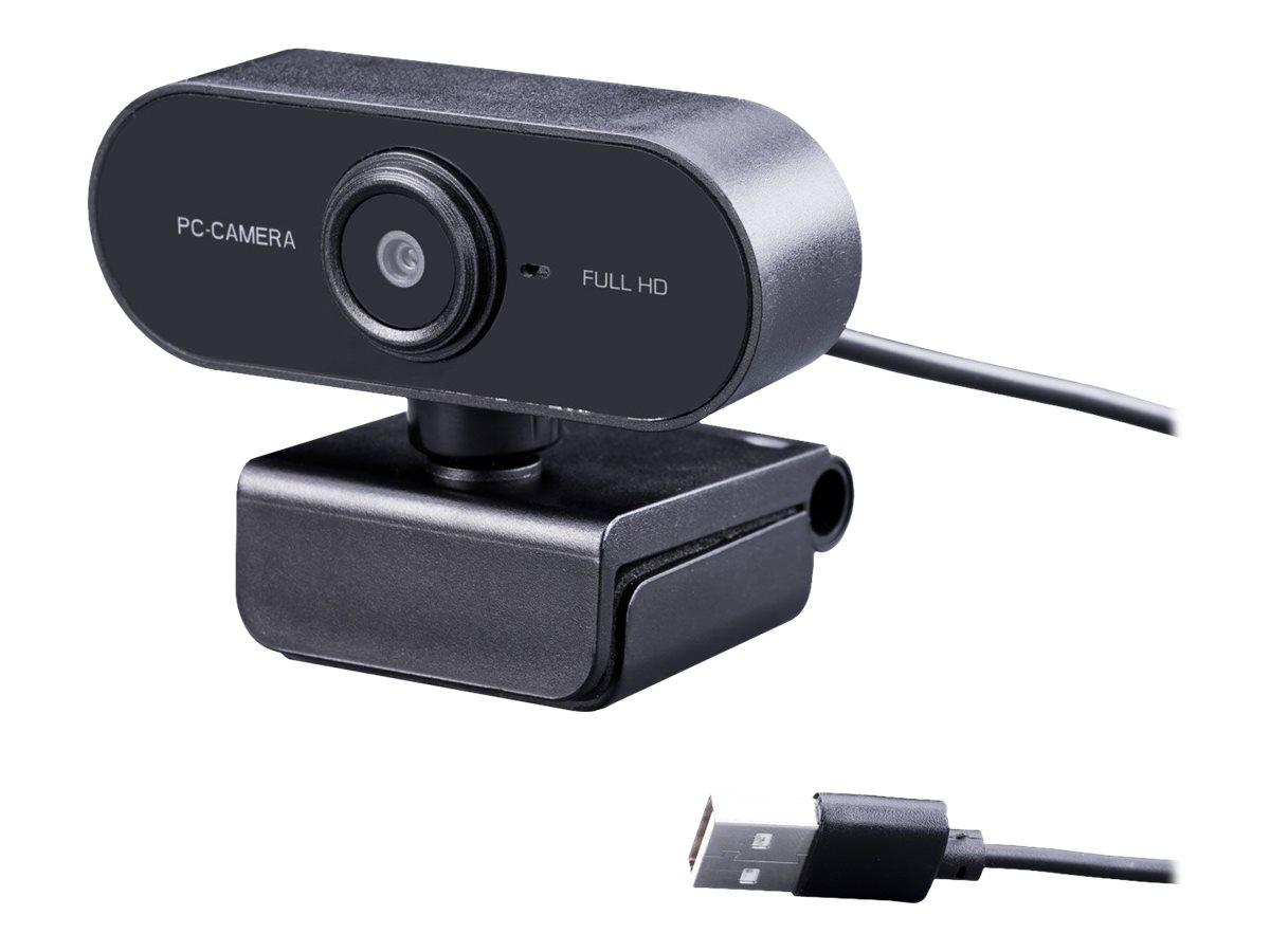 Midland W199 WebCam Full HD - 1080P schwarz