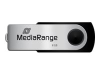 MediaRange USBStick schwarz, silber 8 GB, 1 St