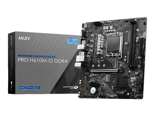 MSI PRO H610M-G LGA1700 2xDDR4 1xM.2 4xSATA MSI PRO H610M-G LGA1700 2xDDR4 1xM.2 4xSATA
