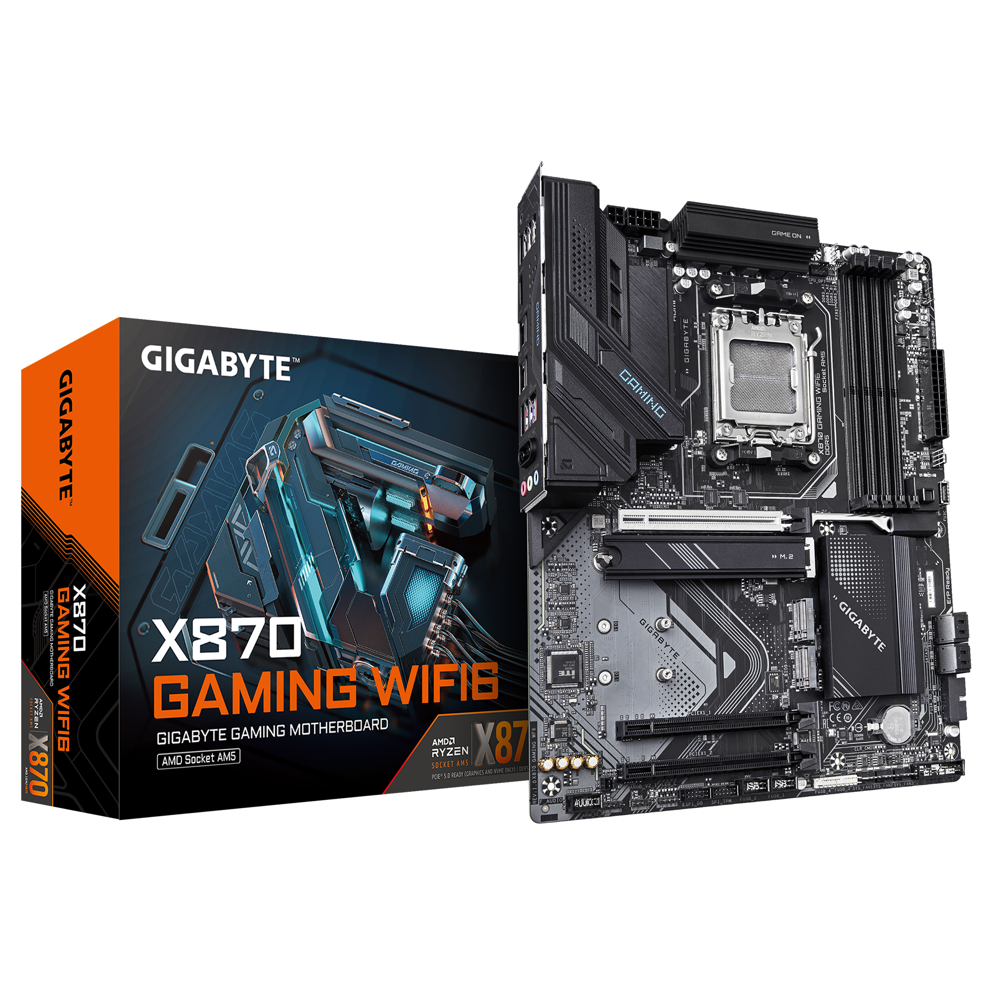 GIGABYTE X870 GAMING WF6 AM5 4xDDR5 6xSATA 3xM2