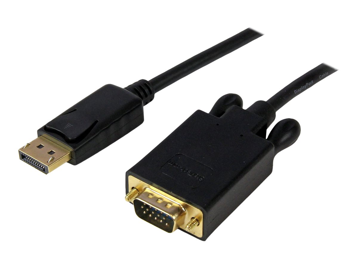 StarTech.com DisplayPort auf VGA Kabel 1,8m (Stecker/Stecker) - Aktiver DP zu VGA Kabel Adapter/ Konverter für PC 1920x1200 - Schwarz - DisplayPort-Kabel - 1.83 m