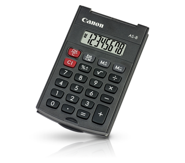 Canon AS8 Taschenrechner schwarz