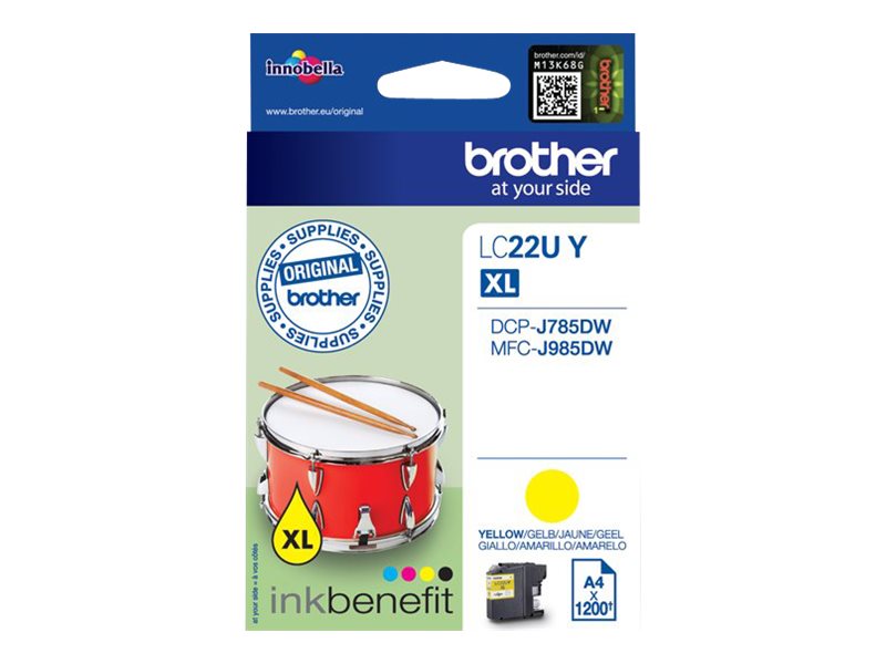 LC22UY BROTHER MFC Tinte yellow 1200 LC22UY BROTHER MFC Tinte yellow 1200