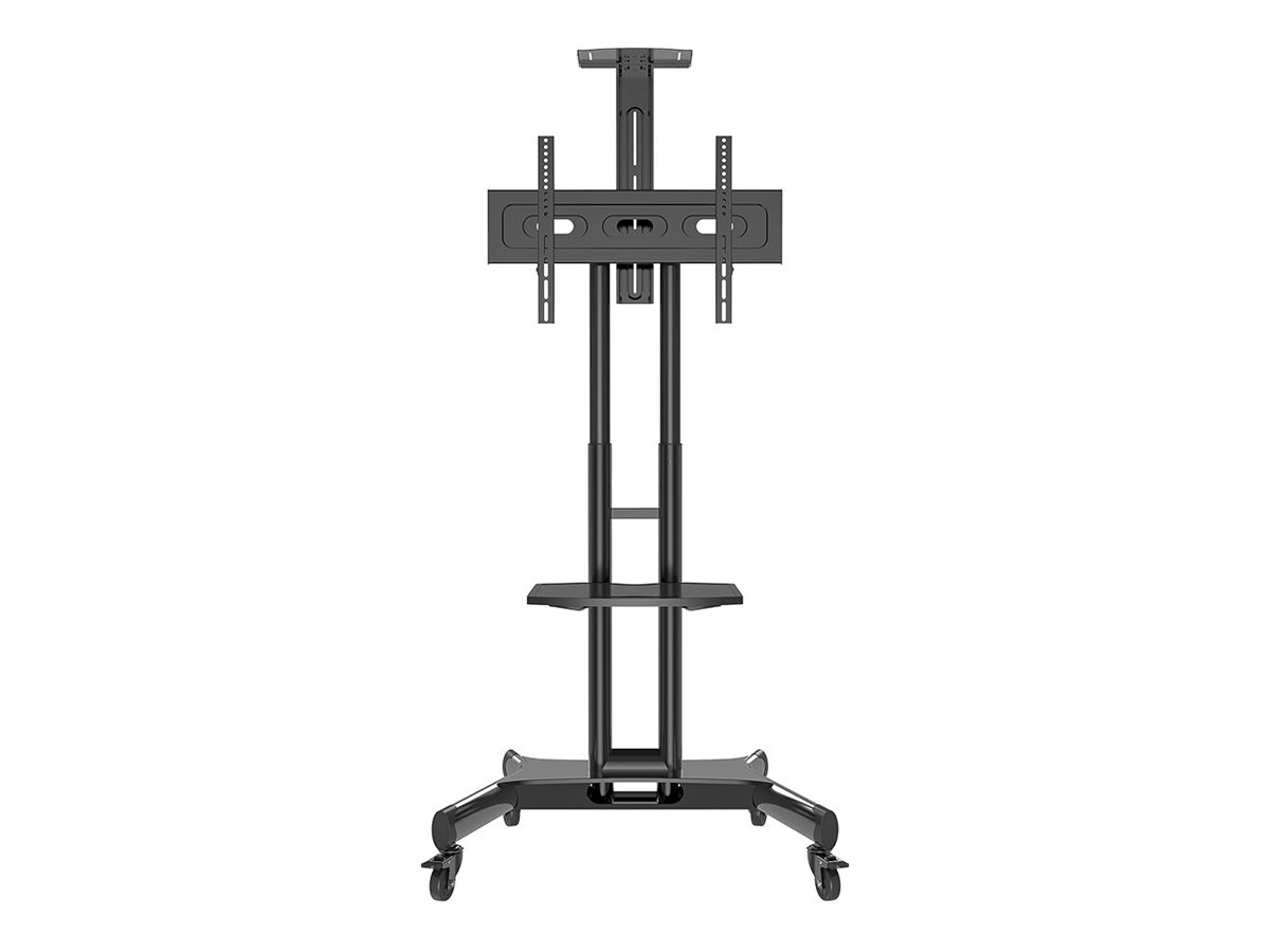 NEOMOUNTS SELECT Rollwagen Flor Stand 81-190,5cm 32-75Zoll bis 45kg VESA600x400 schwarz