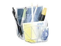 cep Stiftehalter Ice Black schwarz-transparent Polystyrol 6 FÃ¤cher 14,3 x 15,8 x 9,3 cm