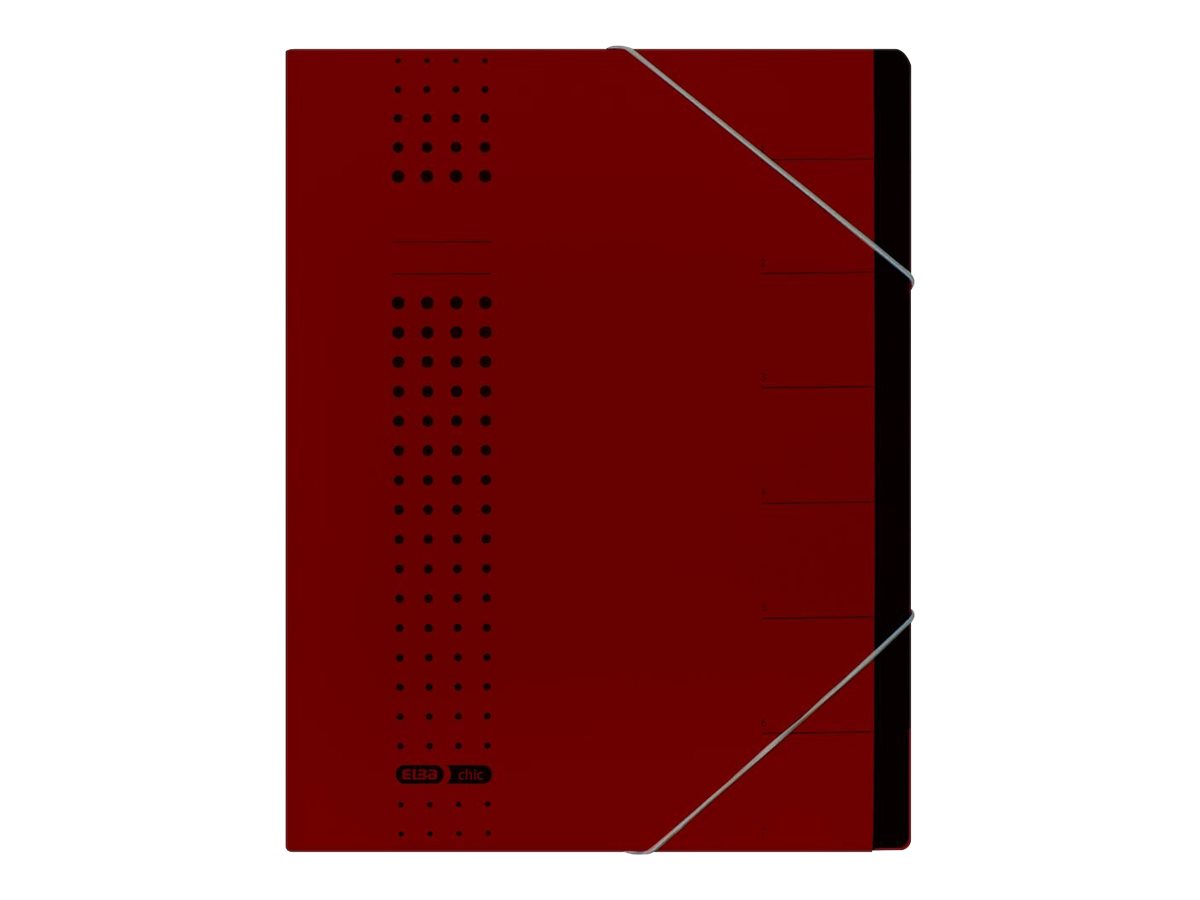 ELBA chic 7 Fächer rot