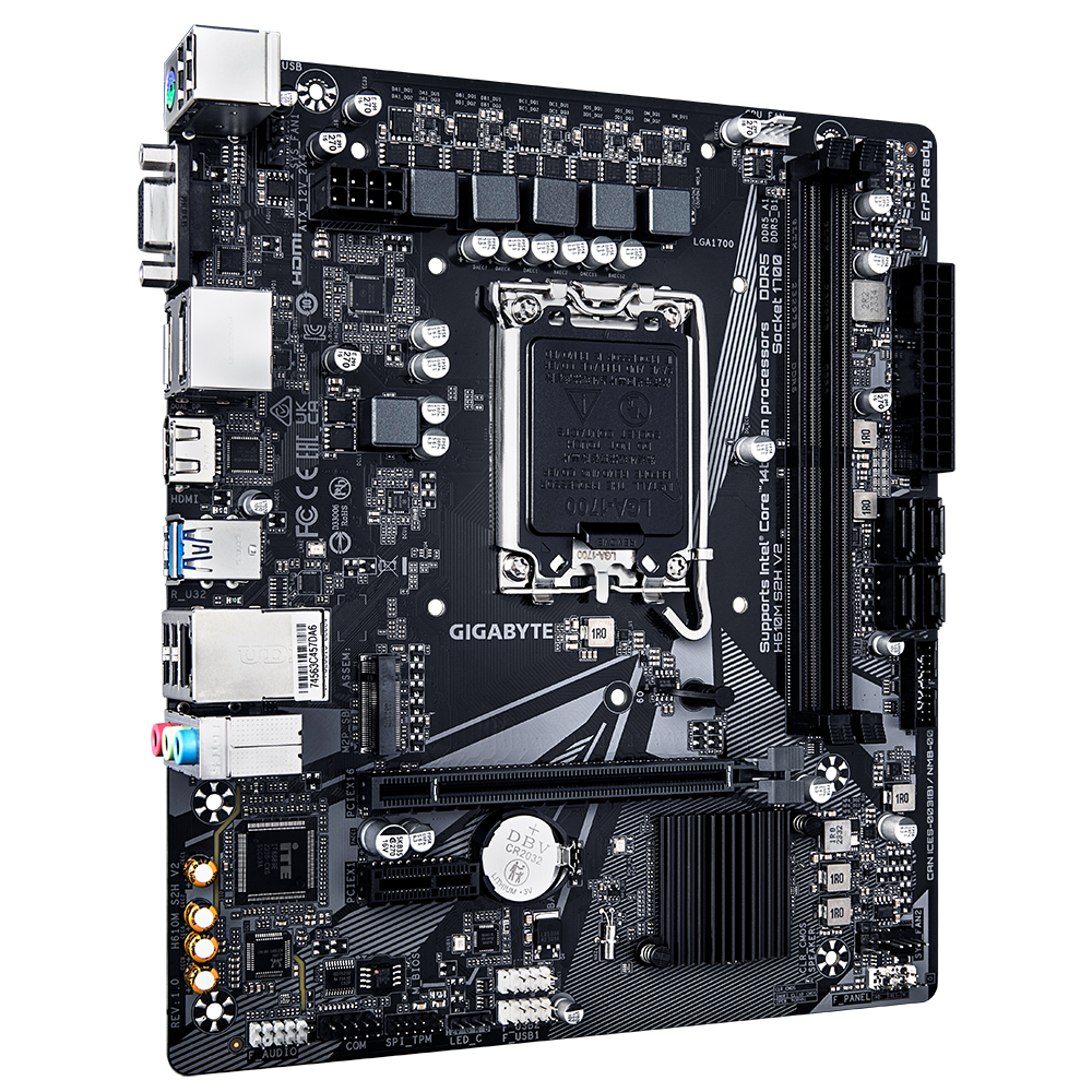 GIGABYTE H610M S2H V2 LGA1700 2xDDR5 4xSATA 1xM2
