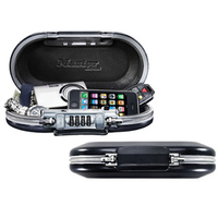 Master Lock Tragbarer Tresor 5900EURD dunkelgrau 24,0 x 12,9 x 6,0 cm
