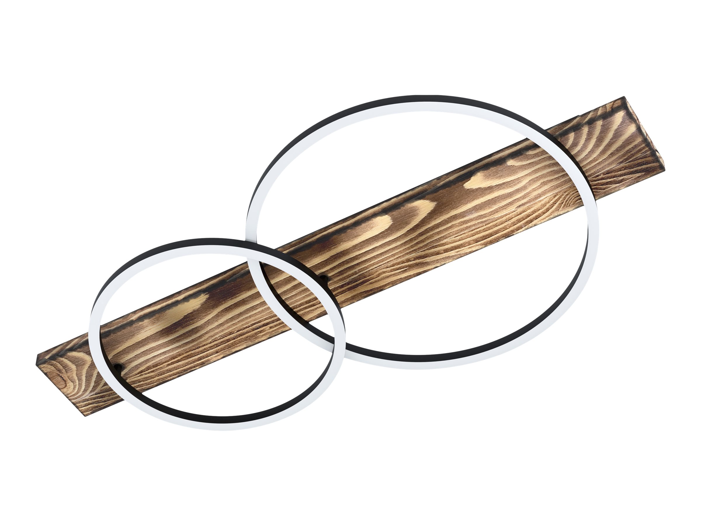 EGLO LEUCHTEN LEDWandDeckenleuchte LB25 BOYAL 3000K 2840lm schwarzbraun rustik