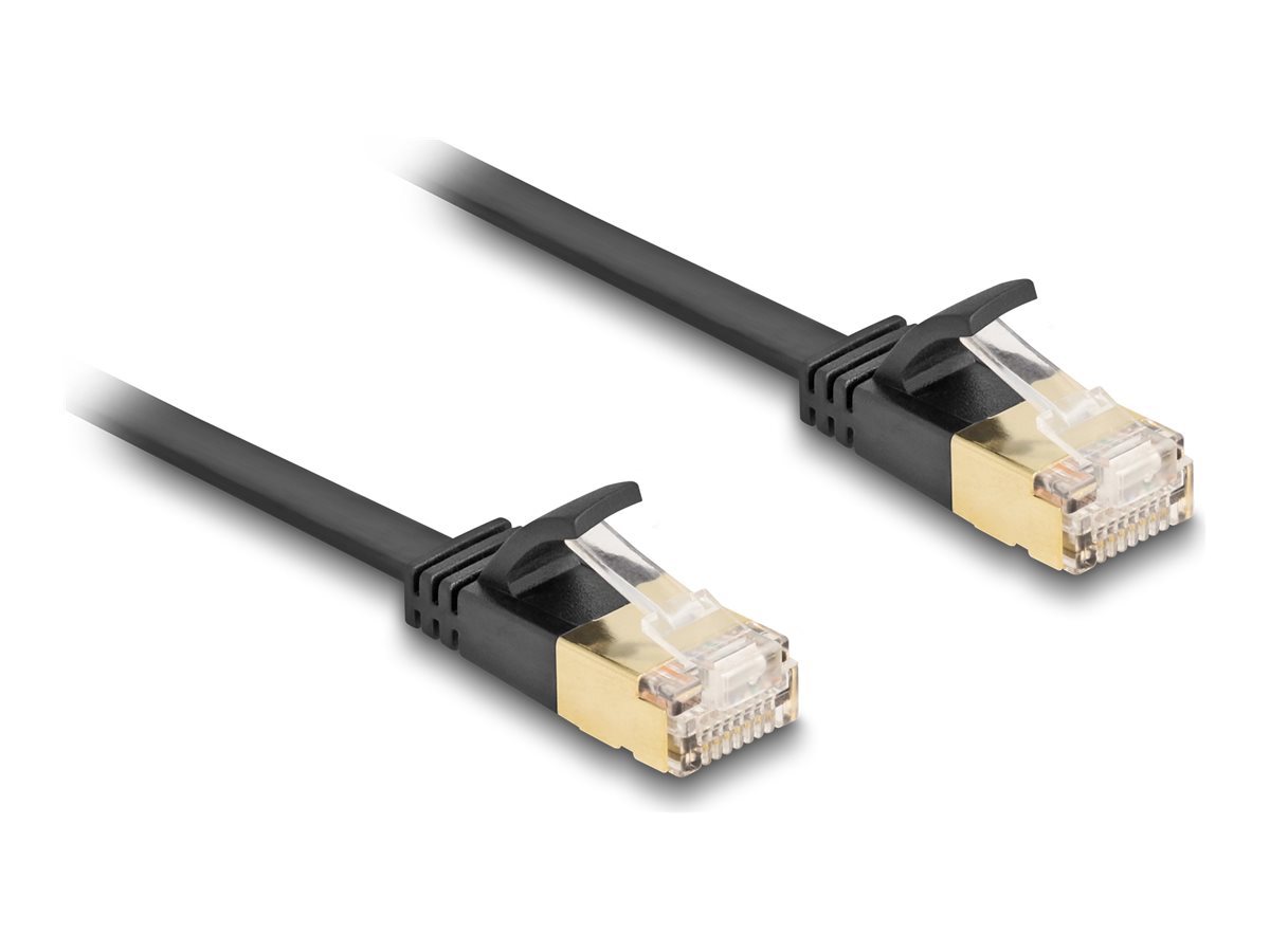 Delock RJ45 Netzwerkkabel Cat.6A Stecker zu Stecker U/FTP 5 m schwarz
