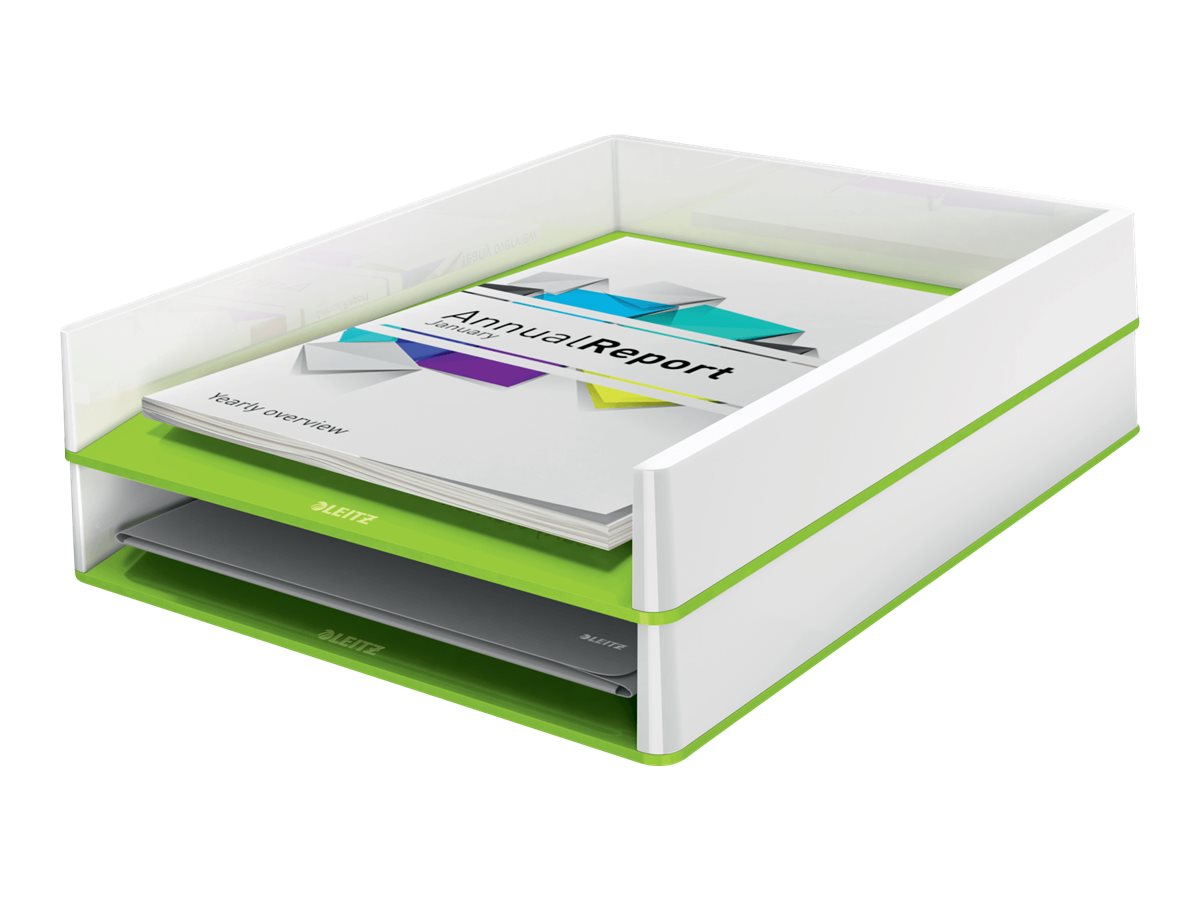 LEITZ Briefablage WOW Duo Colour perlweiss/gruen