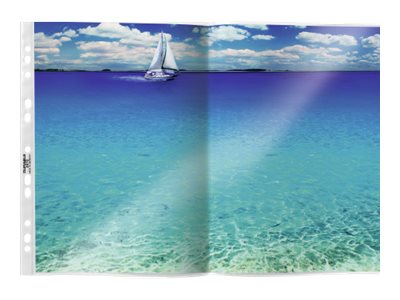 50 DURABLE Prospekthuellen DIN A3 transparent genarbt 0,06 mm