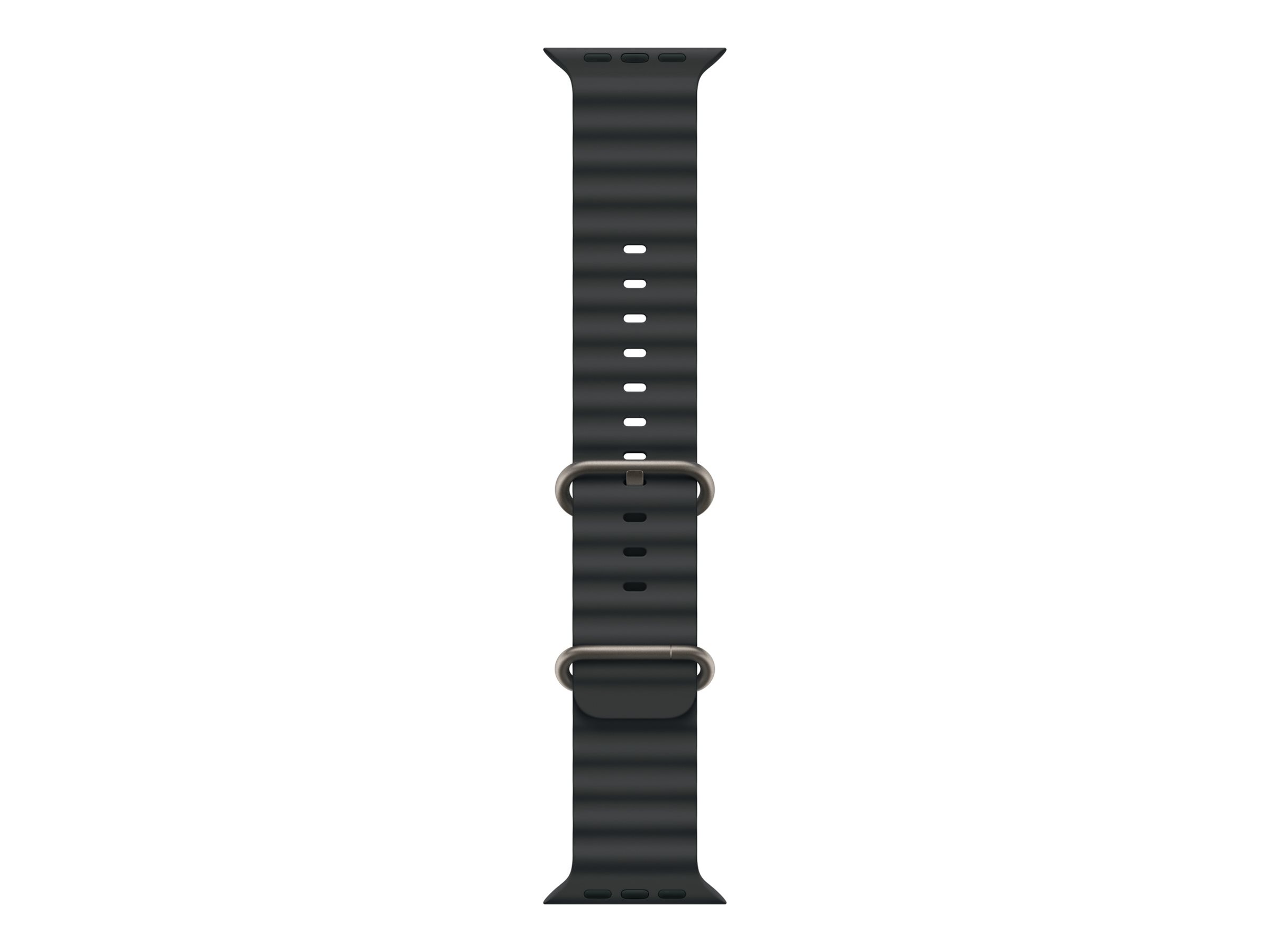 APPLE 49mm Black Ocean Band Natural Titanium Finish