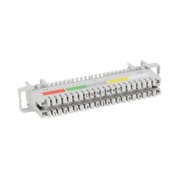 CobiNet GmbH Anschlussleiste LSA 210 10DA mit Farbcode Profil und Wanne