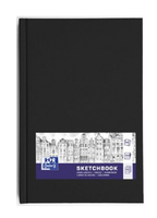 OXFORD Skizzenbuch Sketchbook DIN A6 blanko, schwarz Hardcover 96 Seiten, 1 St