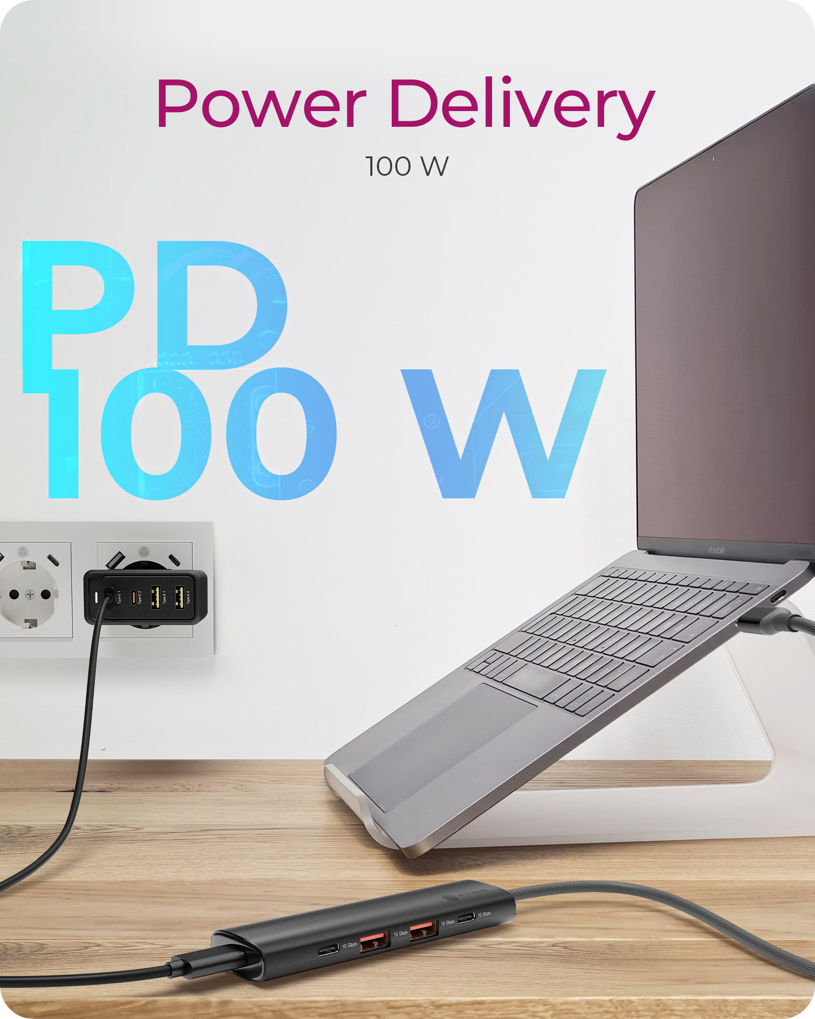 4Port IcyBox USB 32 IBHub1437CPD