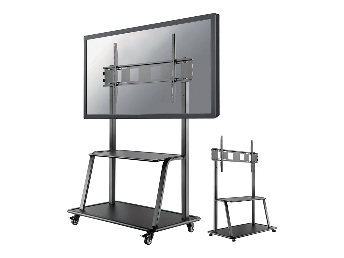 NEOMOUNTS Mobile Flat Screen Floor Stand + Trolley Height 137-162cm 60-105Zoll Black NEOMOUNTS Mobile Flat Screen Floor Stand + Trolley Height 137-162cm 60-105Zoll Black