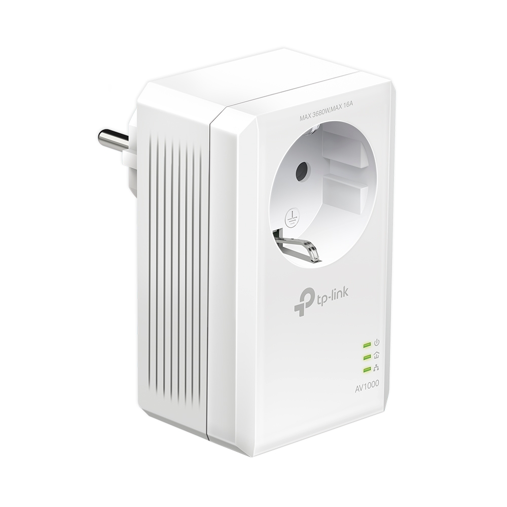TPLINK TLPA7017P KIT AV1000 Gigabit Passthrough Powerline Starter Kit 2 TLPA7017P
