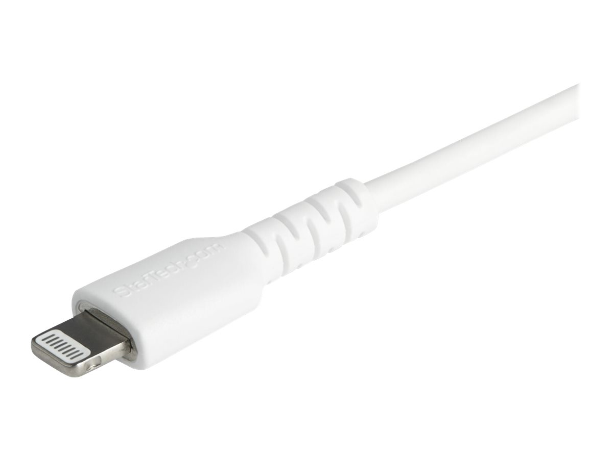 STARTECH.COM USB-C auf Lightning-Kabel 2m Apple Mfi zertifiziert iPhone Ladekabel Aramidfaser weiss RUSBCLTMM2MW