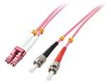 LINDY LWL-Duplexkabel LC/ST OM4 2m 50/125, Multimode