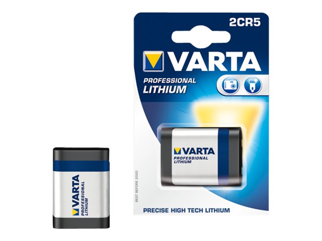 VARTA Lithium Cylindrical 2CR5 Batterie (1er Pack)