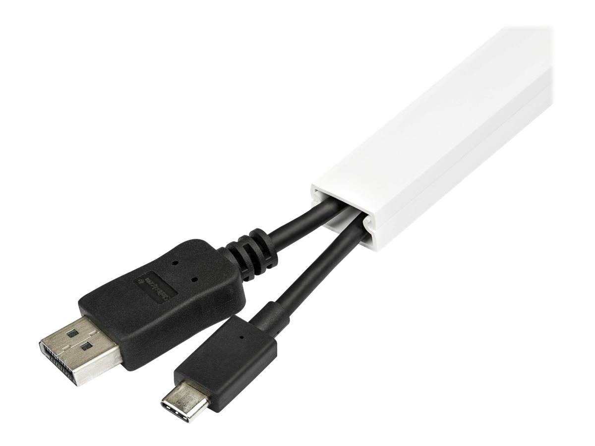 STARTECH.COM 1m Kabelkanal Selbstklebend 19x11mm PVC - Sockelleiste/Wandkabelkanal -bis zu 12 Kabel - UL geprüft