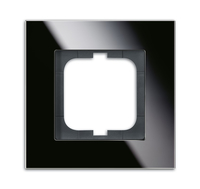 Busch-Jaeger Rahmen 1721-825 1fach Glas schwarz Glas schwarz Busch-Jaeger Rahmen 1721-825 1fach Glas schwarz Glas schwarz