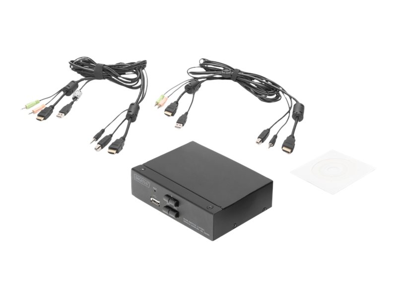 DIGITUS KVM-Switch 2-Port Single-Display 4K HDMI