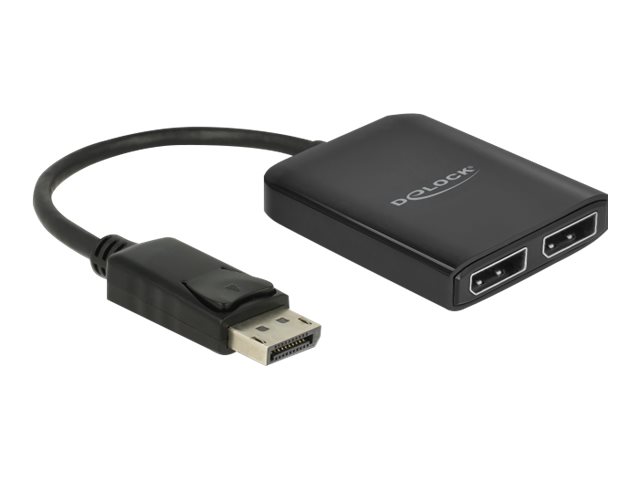 Delock DisplayPort 1.4 Splitter 1 x DisplayPort zu 2 x DisplayPort MST Delock DisplayPort 1.4 Splitter 1 x DisplayPort zu 2 x DisplayPort MST