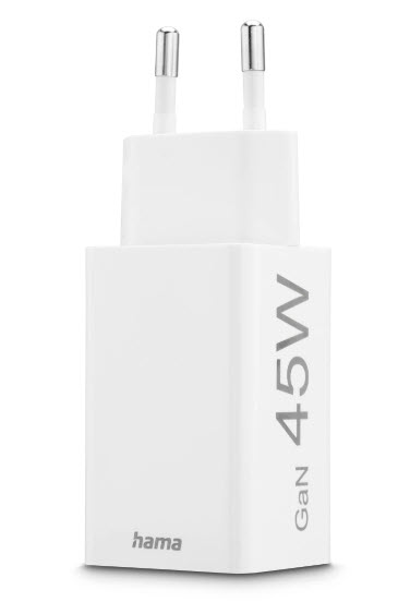 hama GaNLadeadapter weiß, 45 Watt