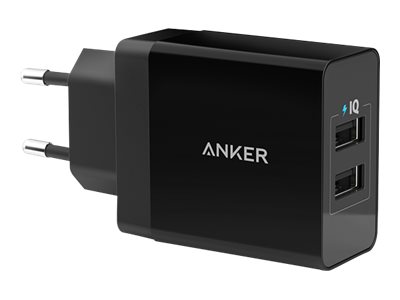 Anker 24W wall charger 2-Port EU A2021L11 Black