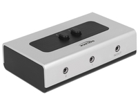 Delock Switch 2port Klinke 3,5mm manuell bidirektional