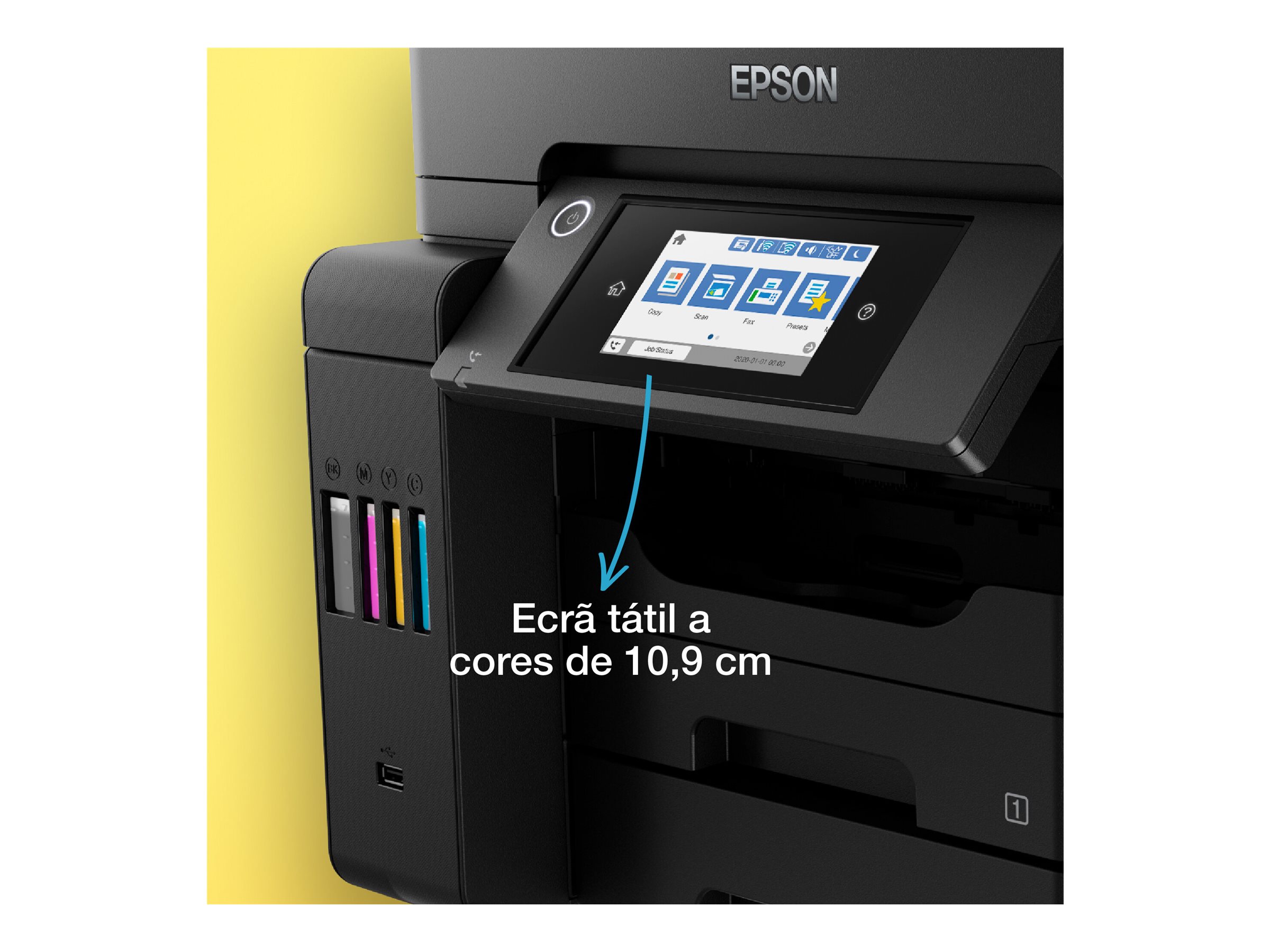 EPSON EcoTank ET-5850 4 in 1 Tintenstrahl-Multifunktionsdrucker schwarz