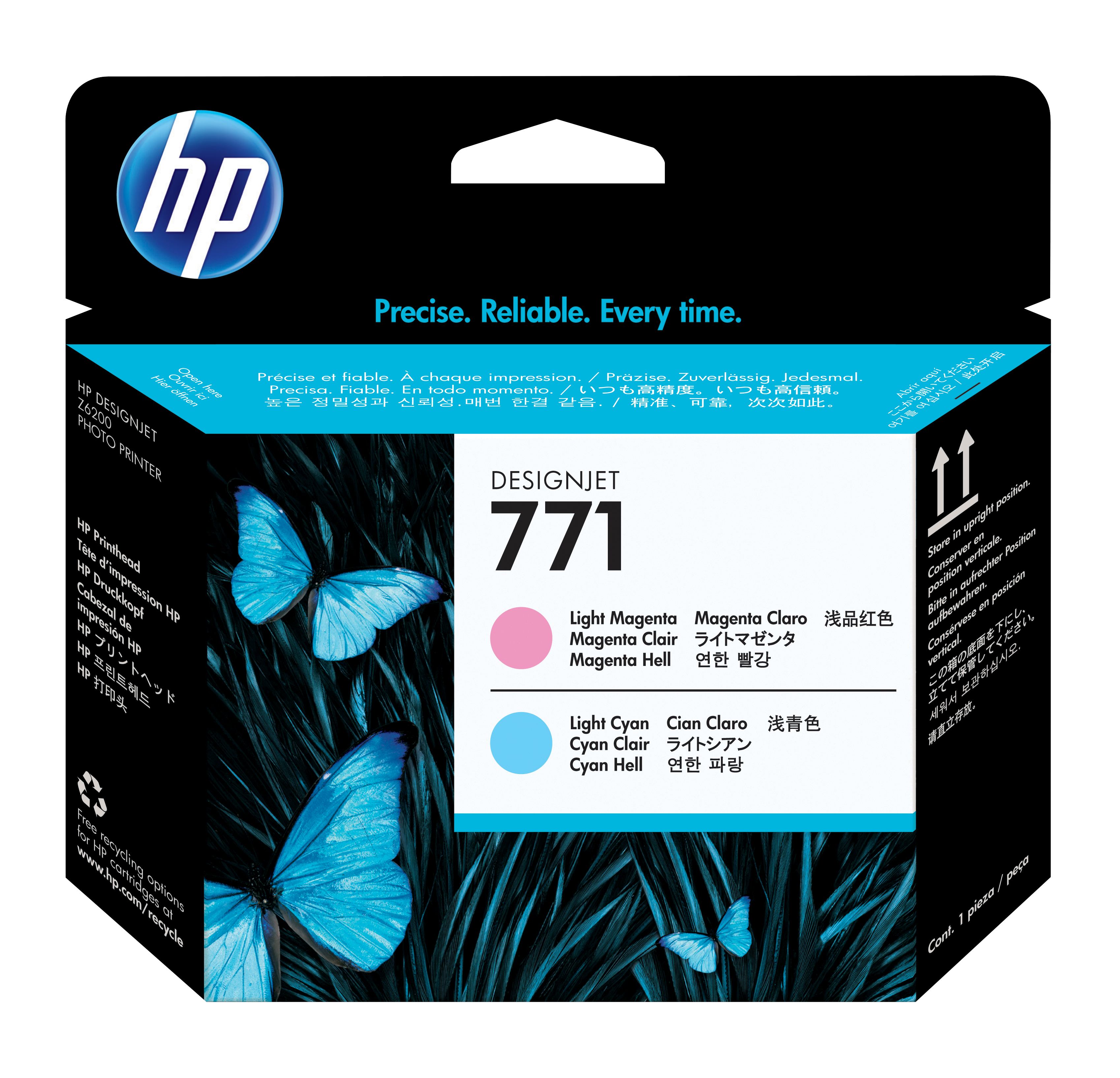 HP 771 original printhead CE019A light magenta and light cyan standard capacity 1pack