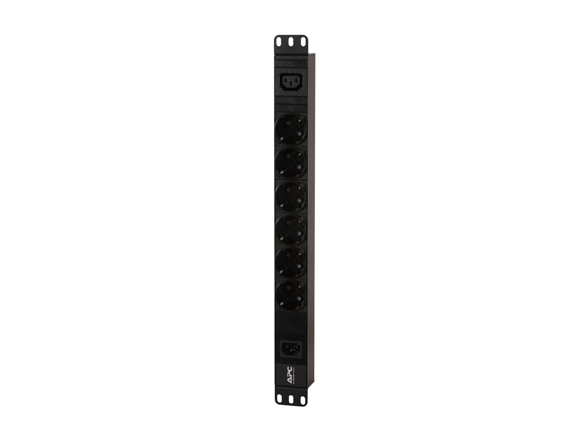 APC Easy PDU EPDU1010B-SCH Basic 1U 10A 230V 6x Schuko & 1x C13 C14 stecker