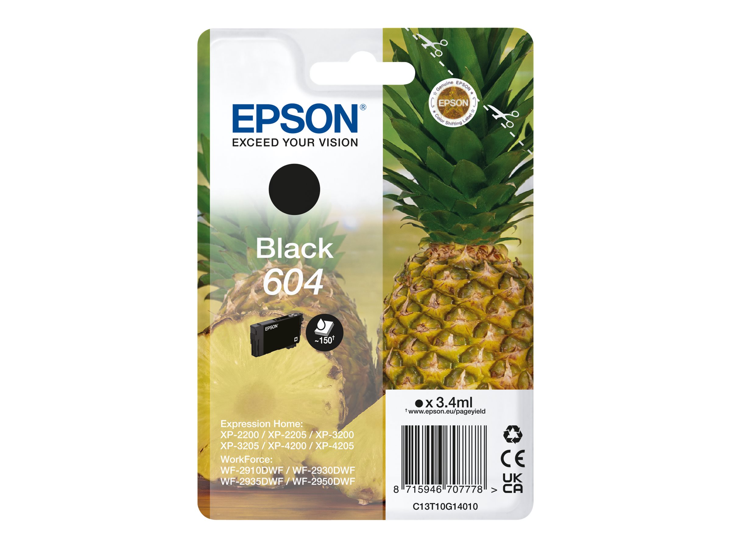EPSON 604/T10G14  schwarz Druckerpatrone