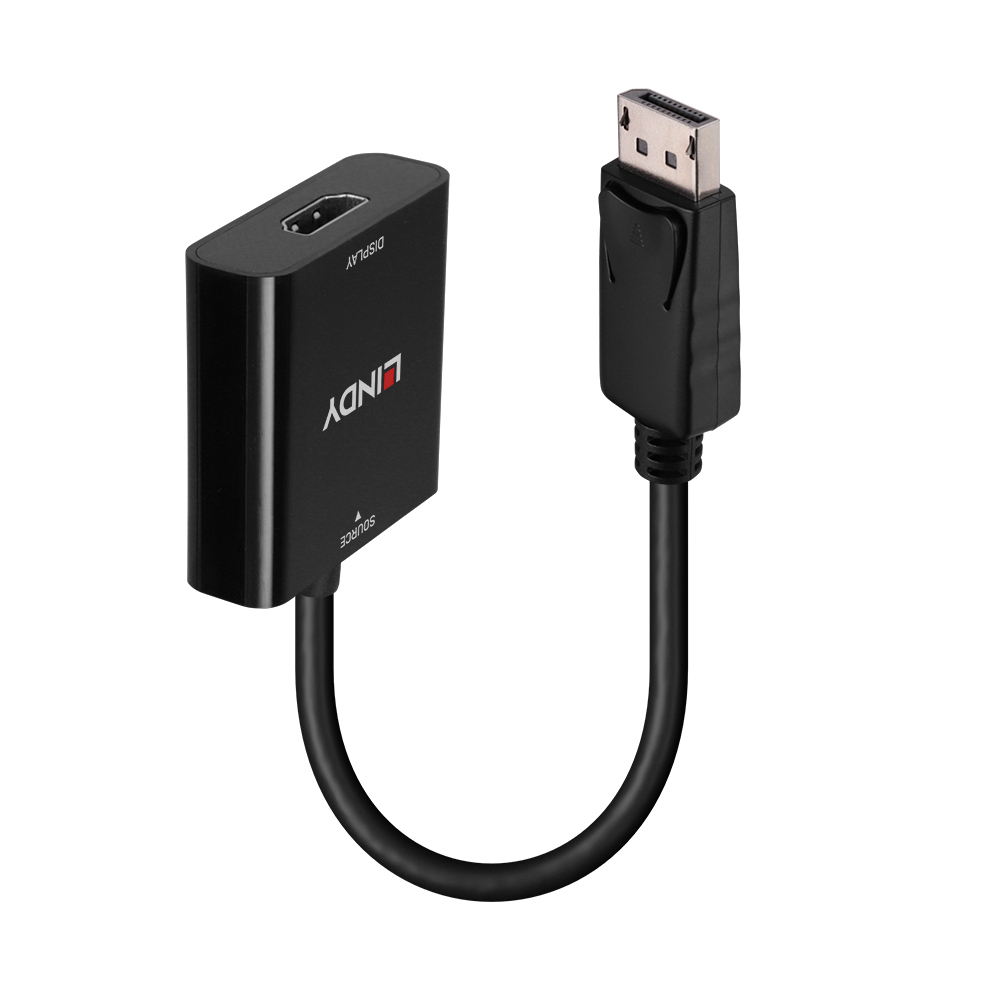 LINDY DisplayPort 1.2 HDMI 4K60 Adapter Unterstuetzt max 4096/3840 x 2160p 60Hz