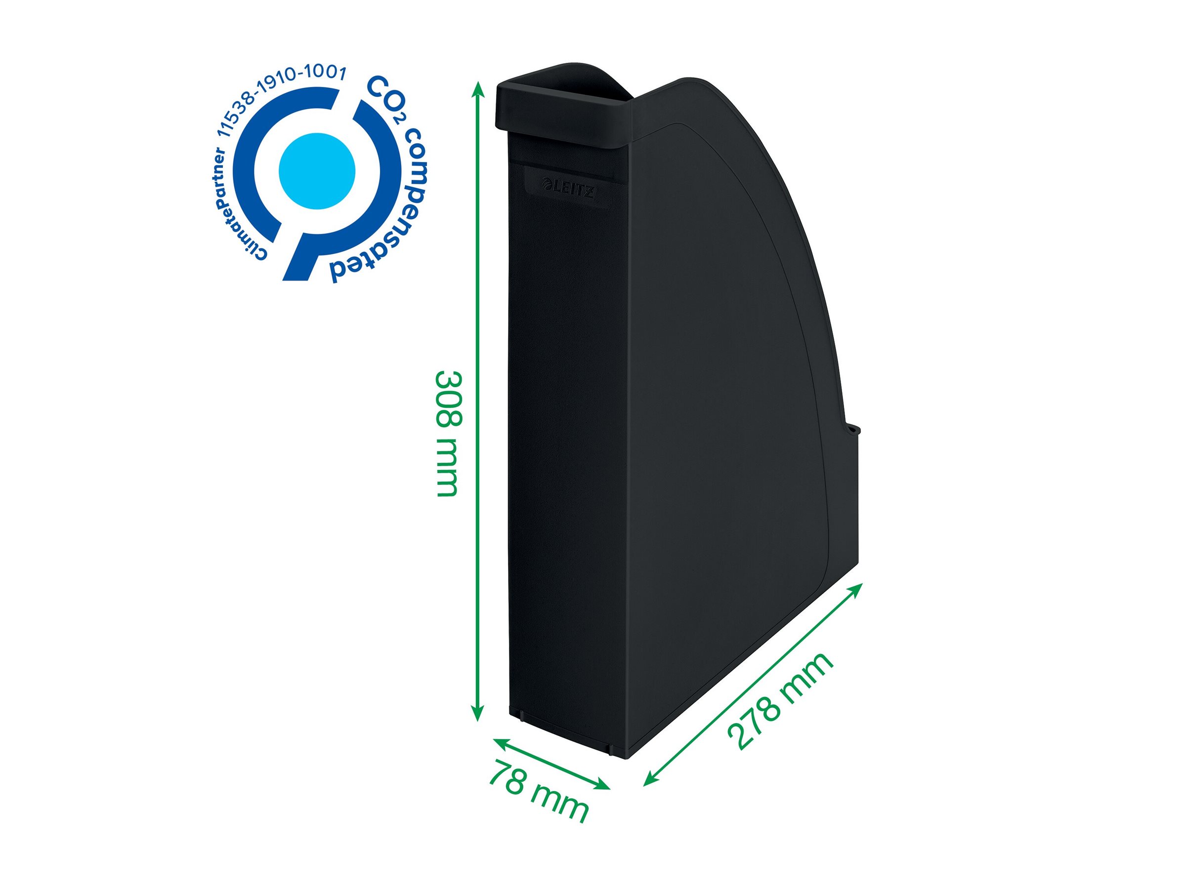 LEITZ Stehsammler Recycle 2476 24765095 schwarz Kunststoff, DIN A4 LEITZ Stehsammler Recycle 2476 24765095 schwarz Kunststoff, DIN A4