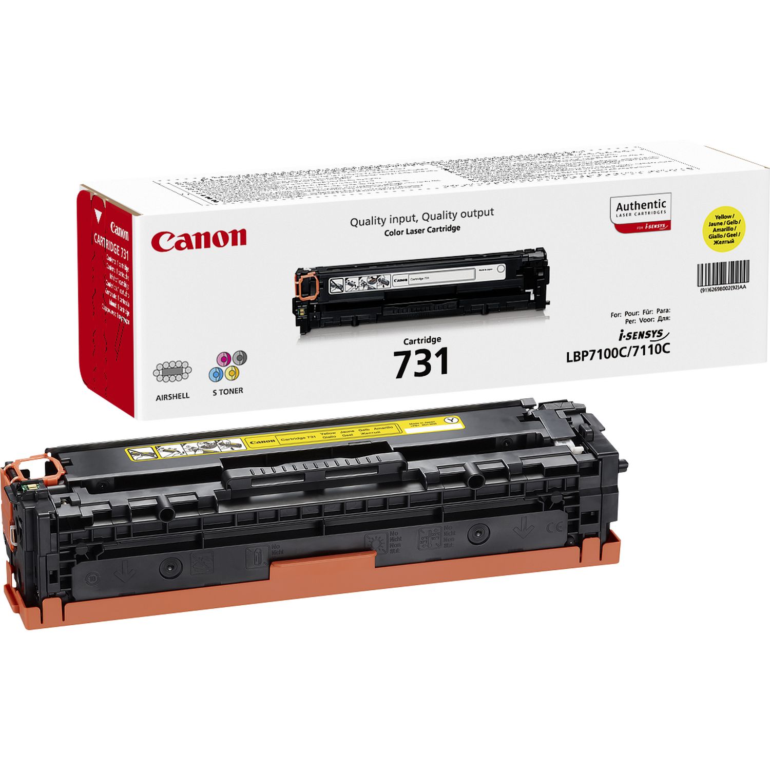 6269B002 CANON 731Y LBP Cartridge yellow