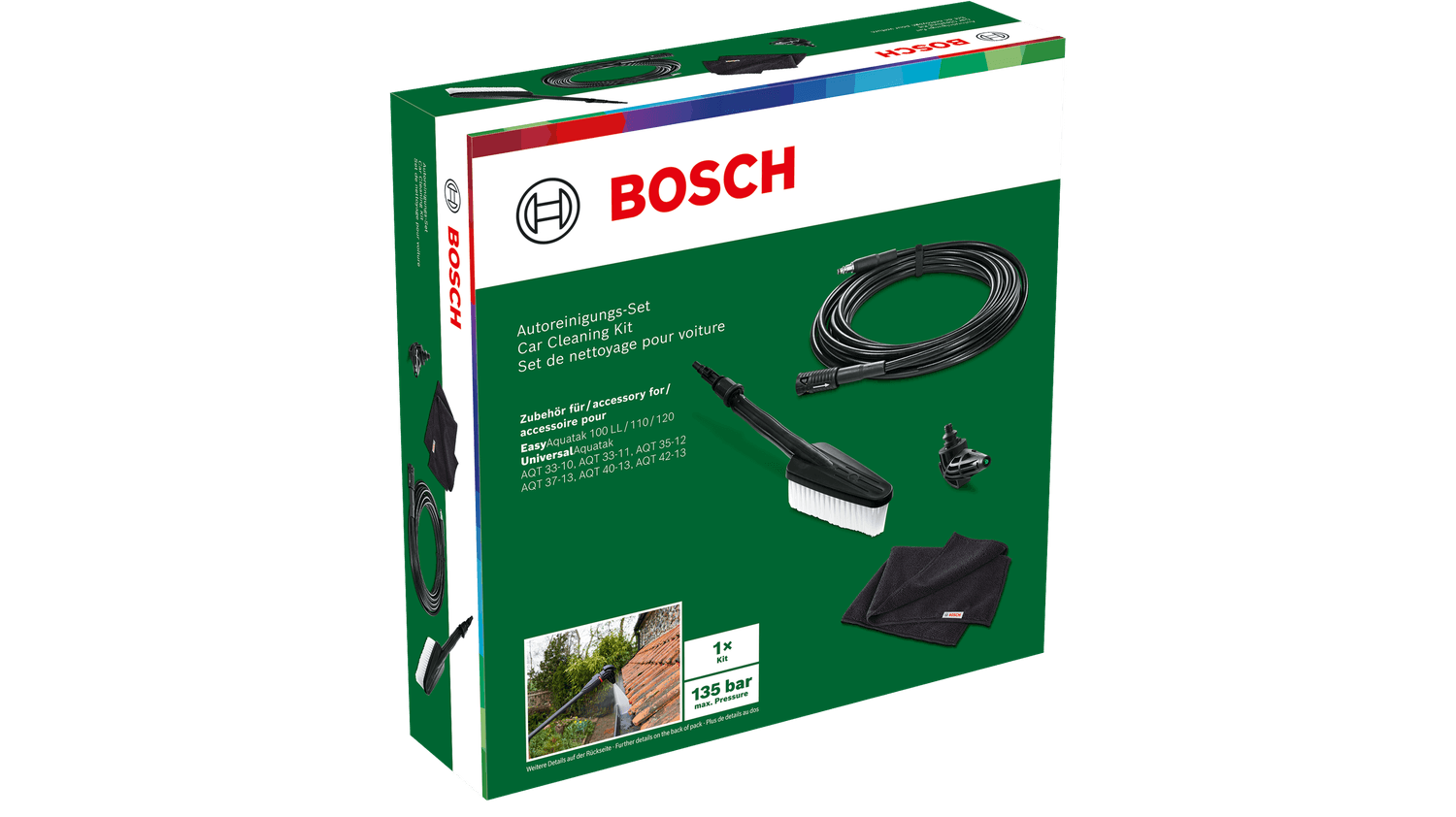 BOSCH Home Garden Dachrinnen und RohrreinigungsSet fuer Hochdruckreiniger
